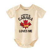 Canada Day baby boy girl clothes gift for Canadians Maple leaf outfit Custom unisex bodysuit Heritage romper personalized newborn gift